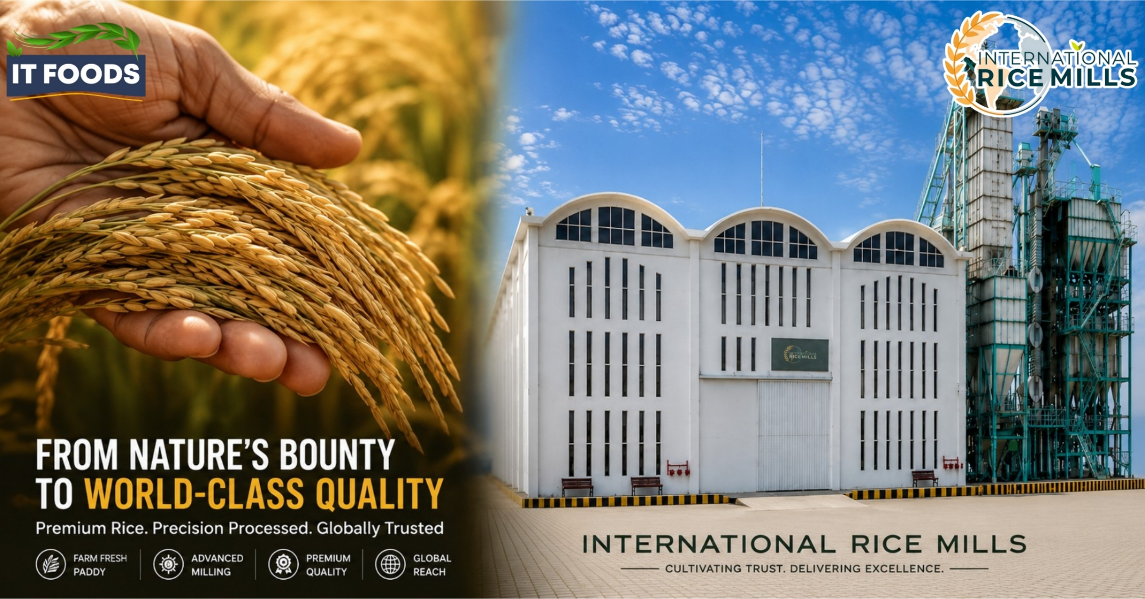 The agricultural landscape of Punjab producing premium bulk imports for the top rice exporters in Pakistan.